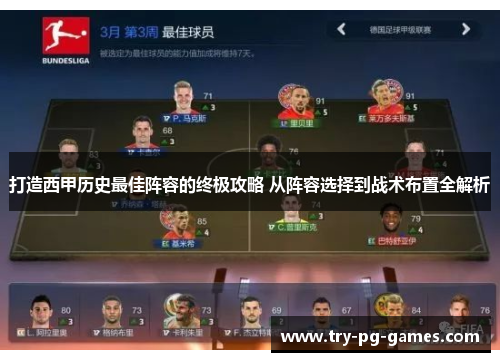 打造西甲历史最佳阵容的终极攻略 从阵容选择到战术布置全解析