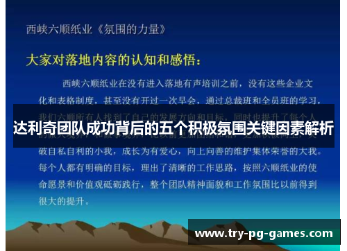 达利奇团队成功背后的五个积极氛围关键因素解析